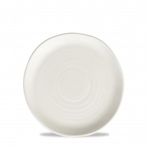 Teller mit Füßen 17cm EROSION white