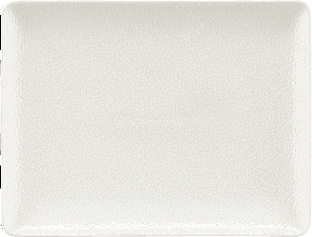 Platte rechteckig coup 27x20cm PURITY PEARLS LIGHT