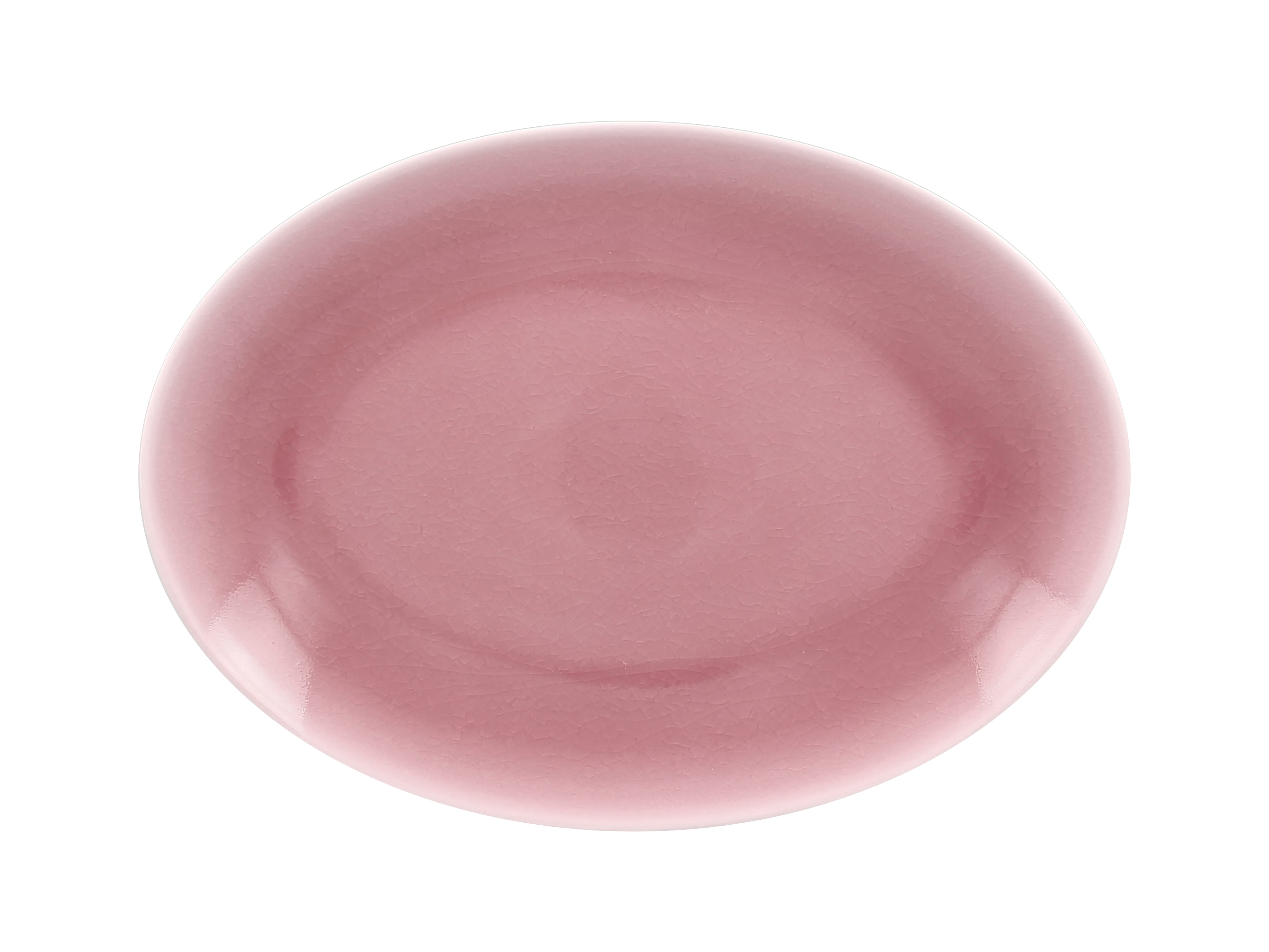 Platte oval 36x27x3,5cm VINTAGE pink