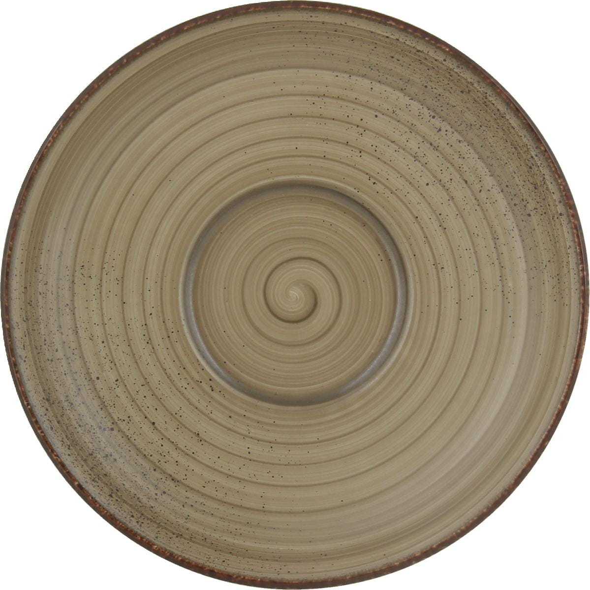 Kombi-Untertasse rund 16cm MODERN RUSTIC wood