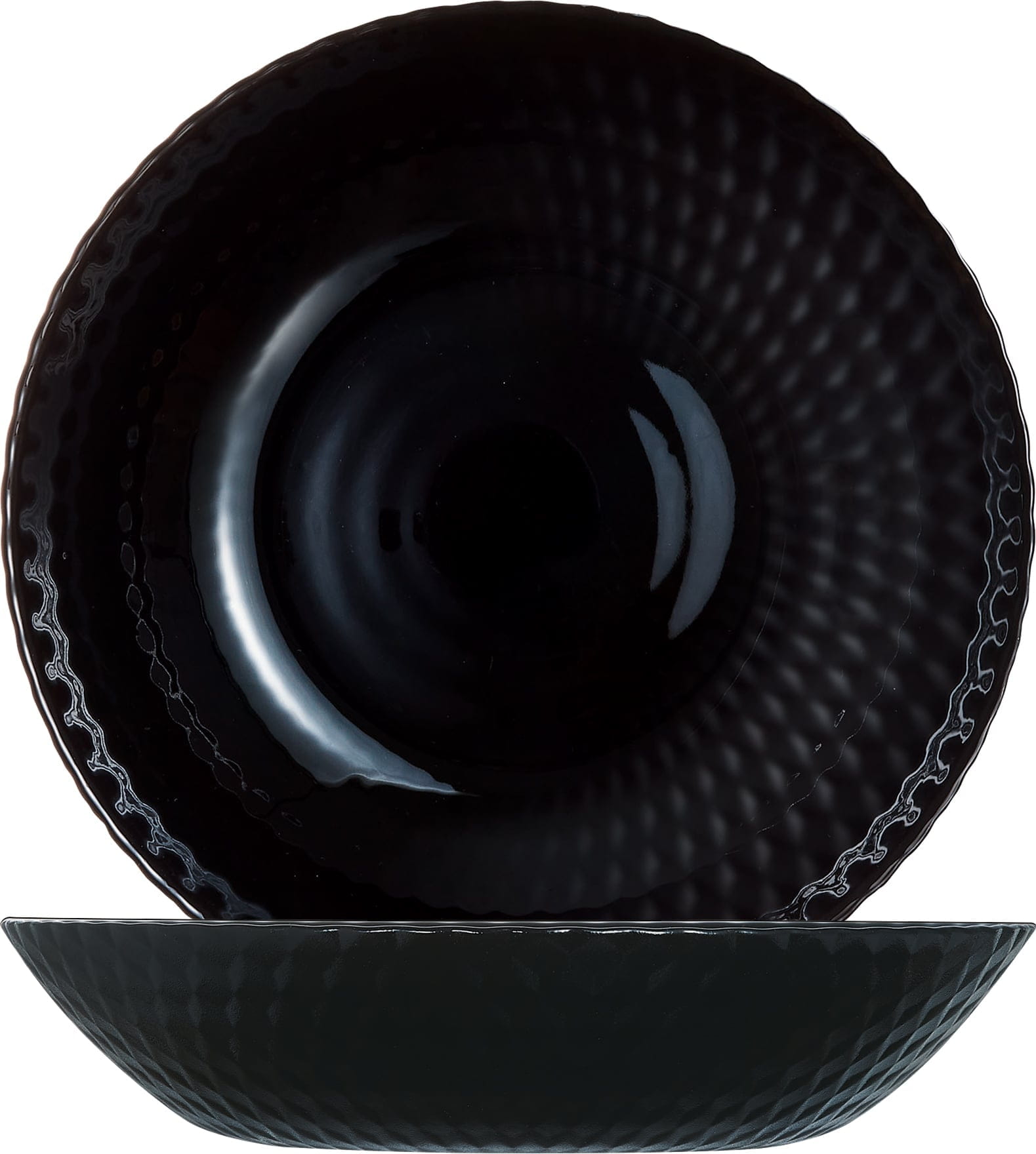 Teller tief Ø20cm PAMPILLE schwarz