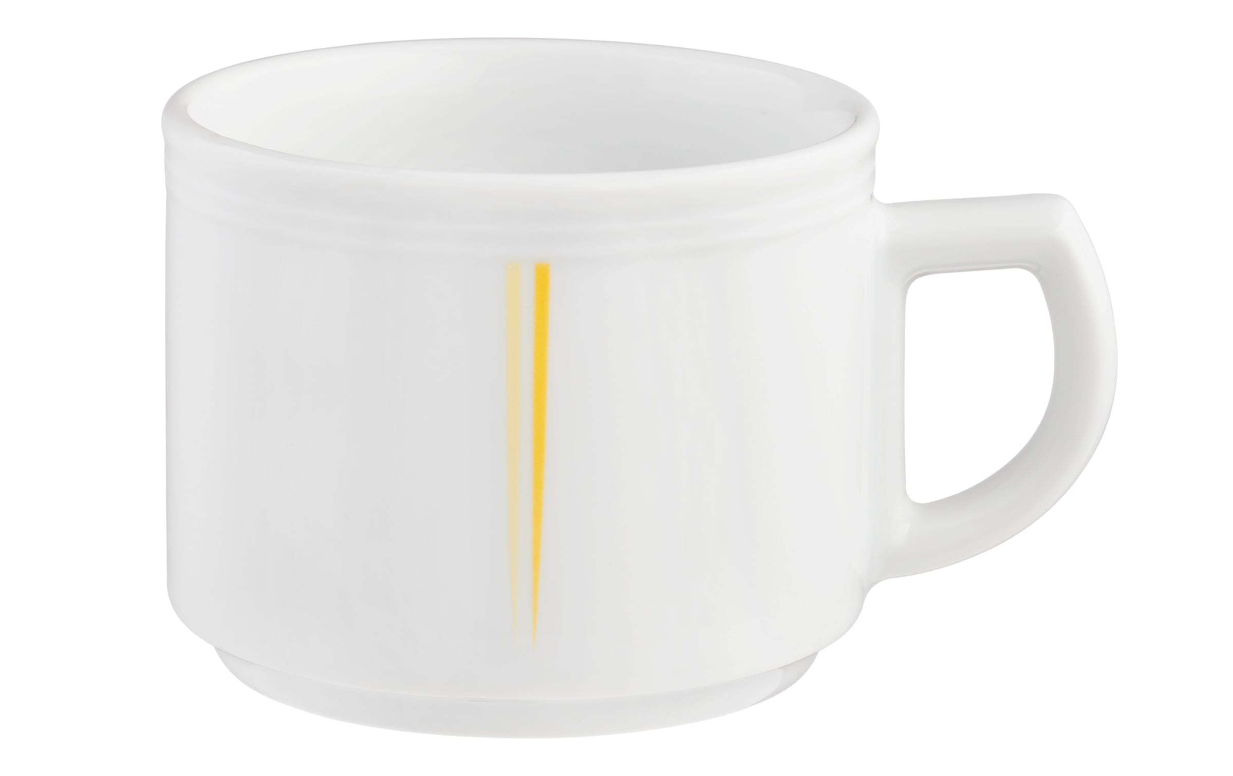 Kaffeetasse rund mit Relief 1 0,18l VITALIS gelbe lanzen