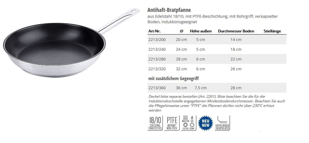 Bratpfanne Antihaft 28 cm