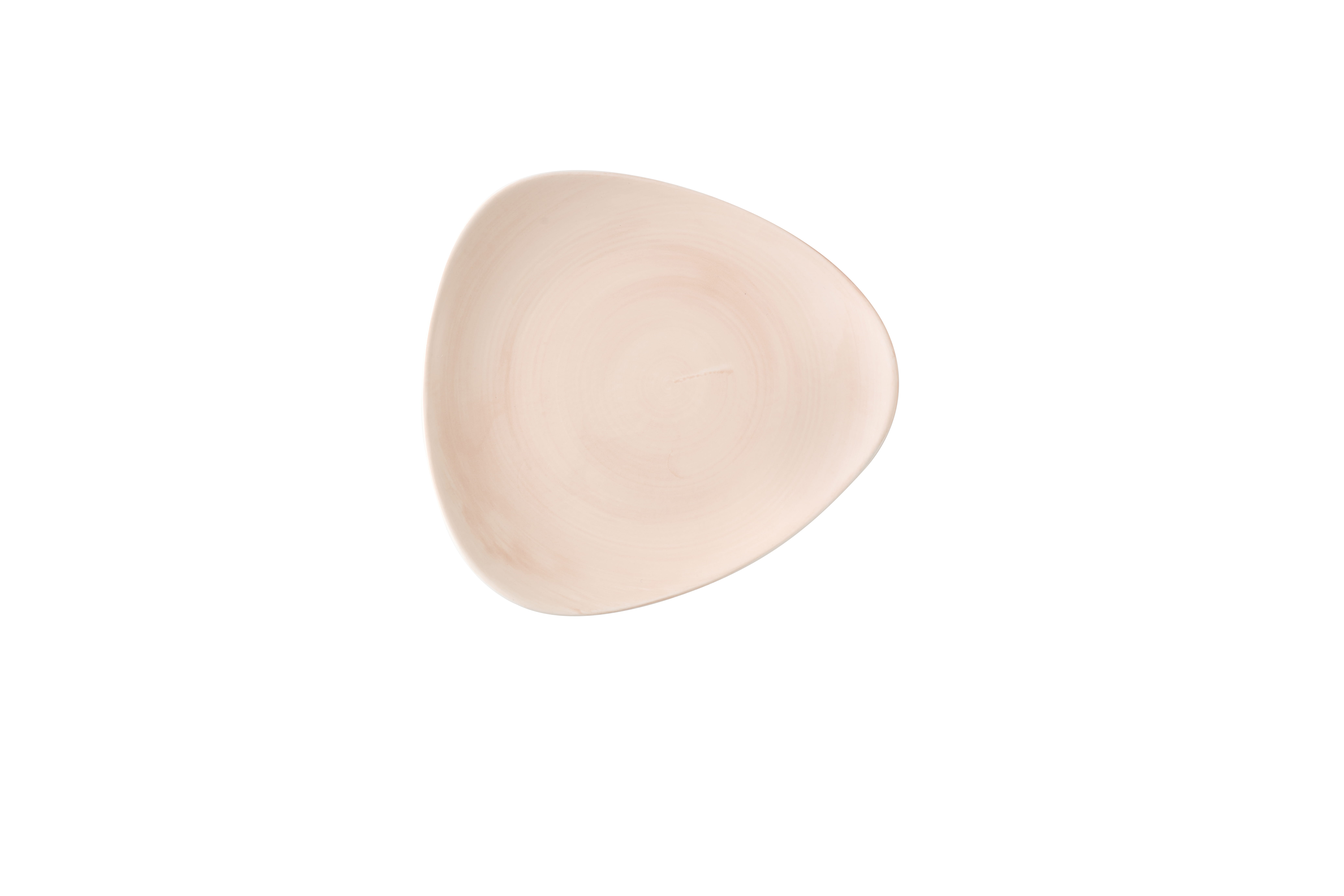 Teller flach dreieckig 22,9cm STONECAST CANVAS coral