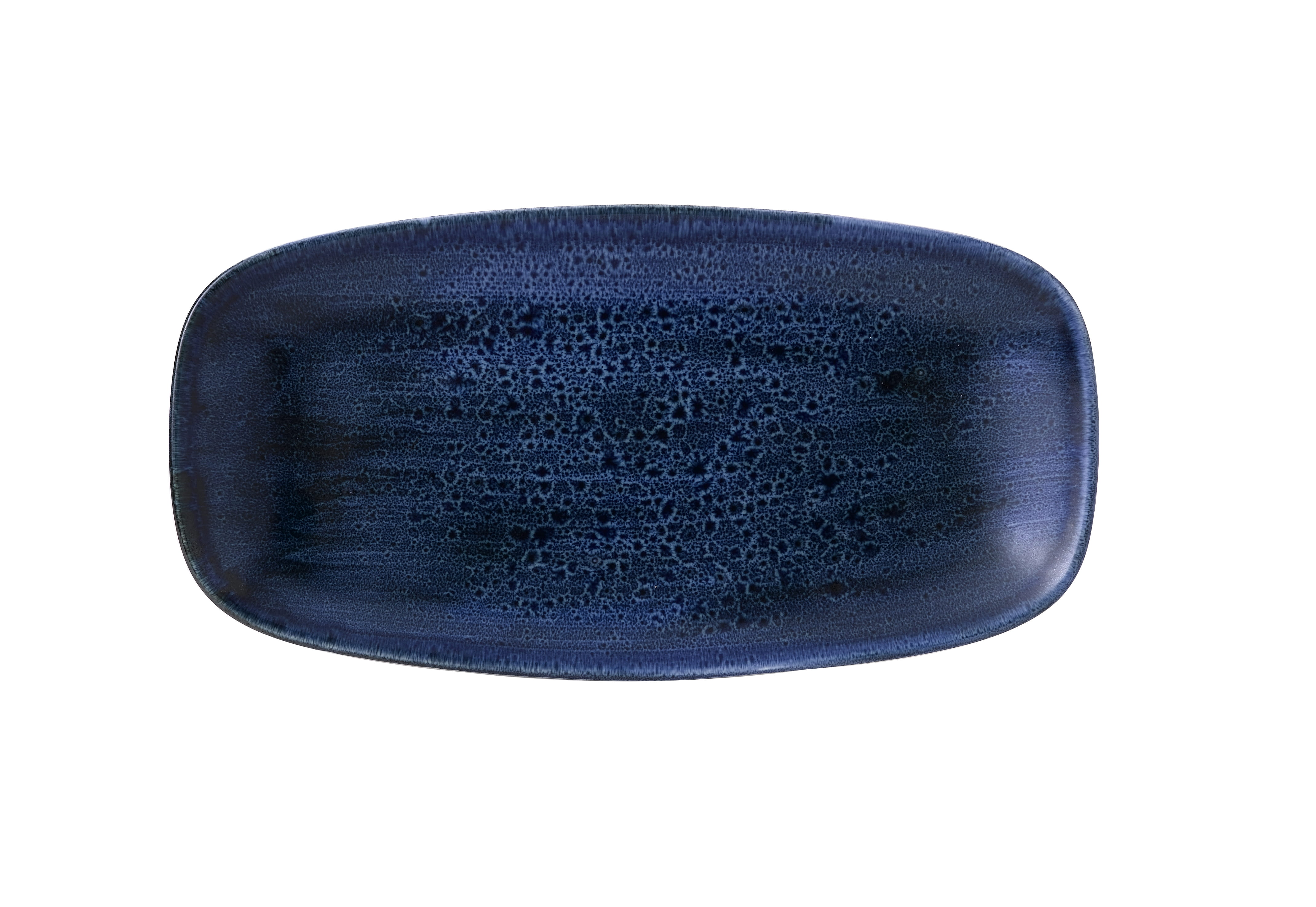 Platte 29,8x15,3cm No.3 STONECAST plume ultramarine