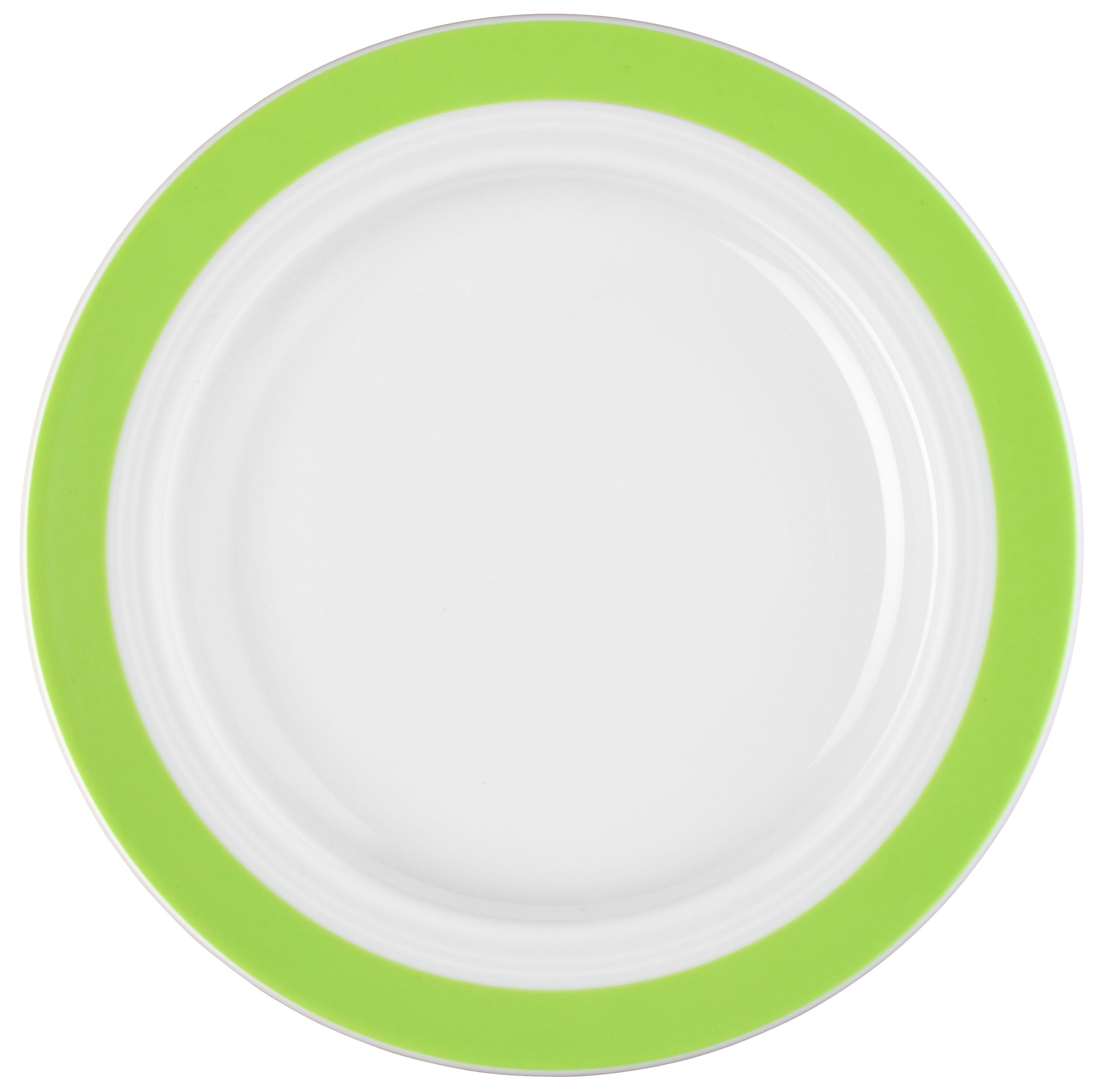 Teller rund mit Relief flach 25,5cm VITALIS grünes band