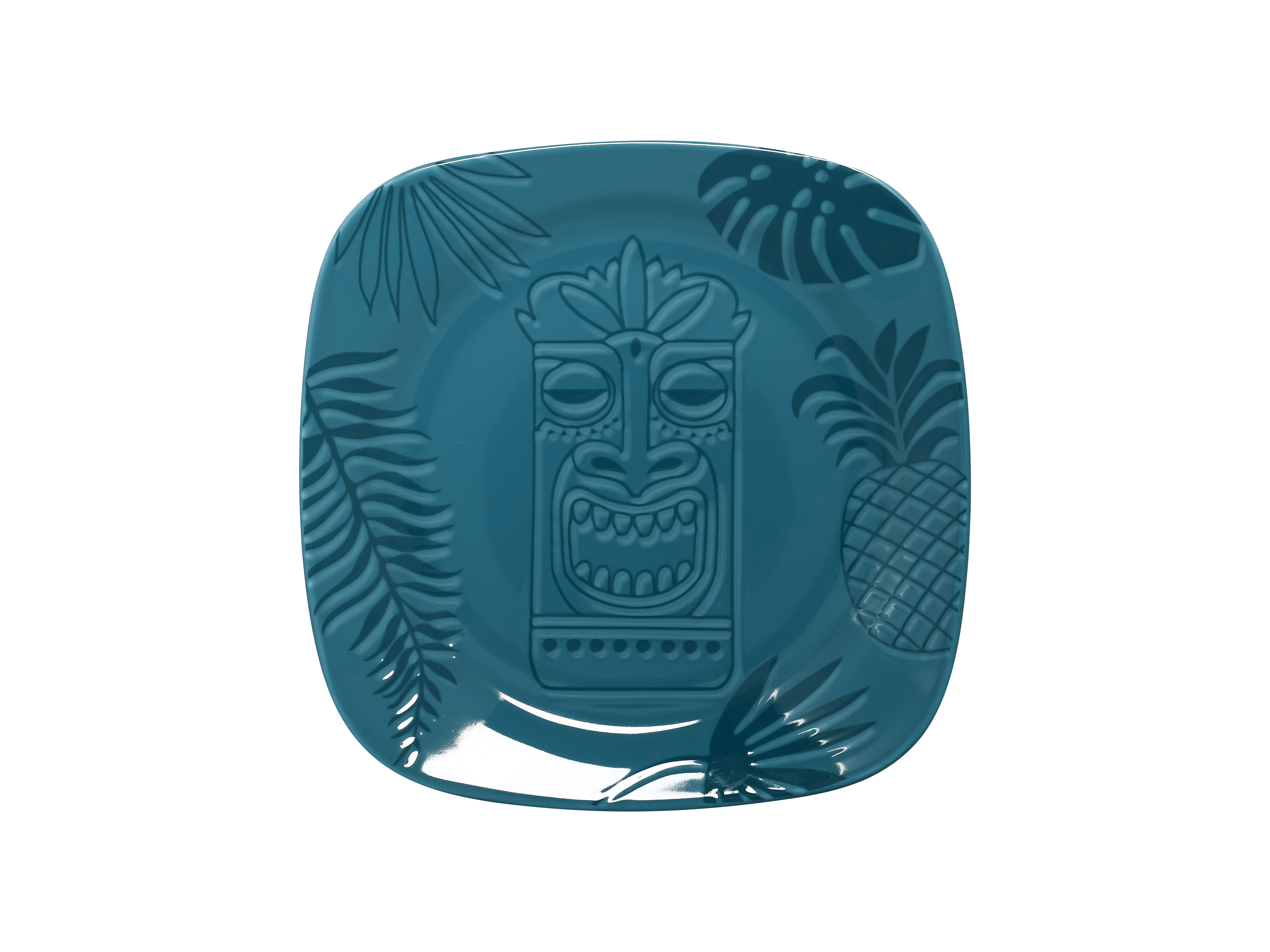 Teller quadratisch 27x27cm AZTEK turquoise