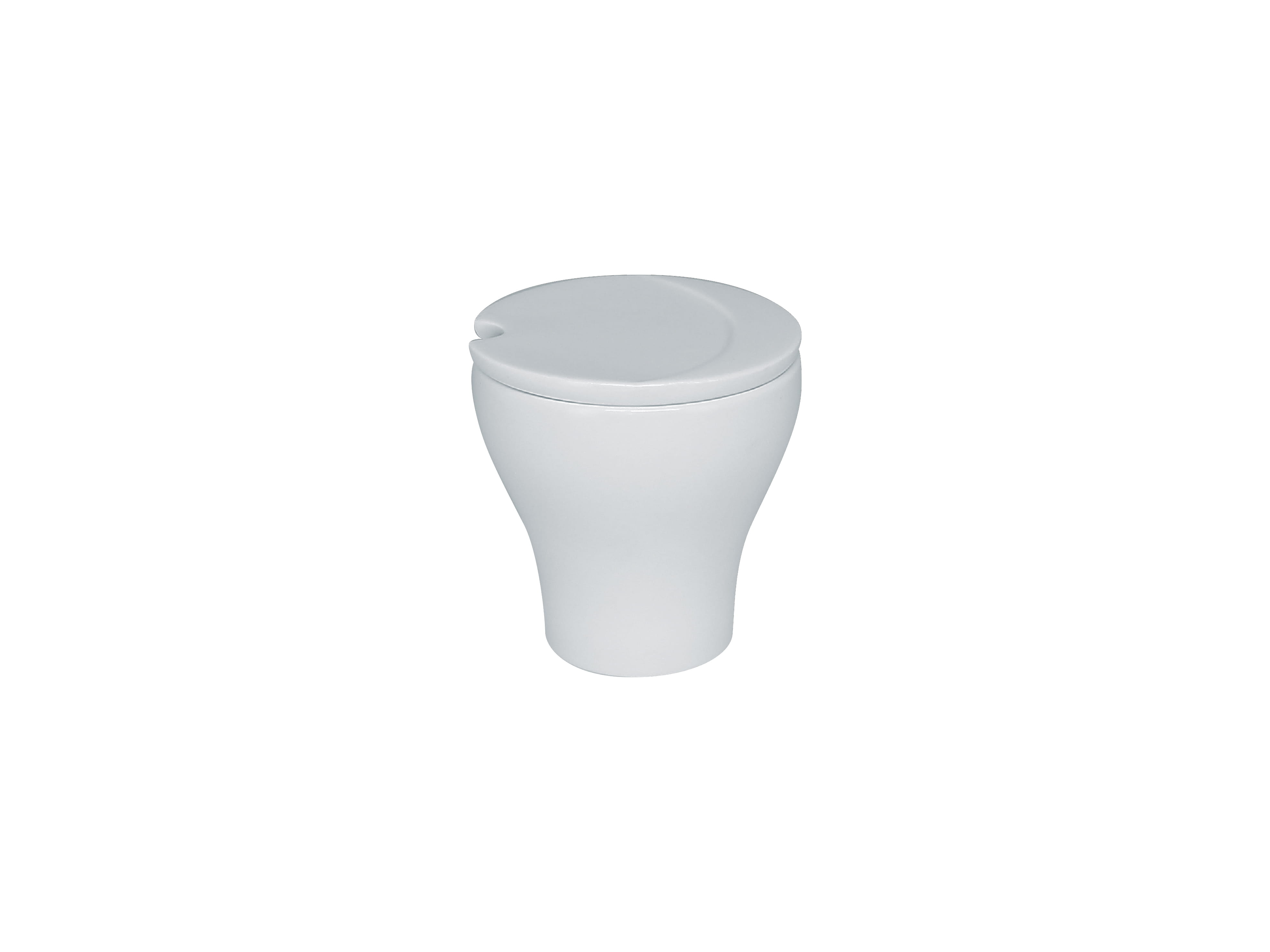 Zuckerdose mit Deckel Ø8,5cm H8,7cm 0,22L MOON white