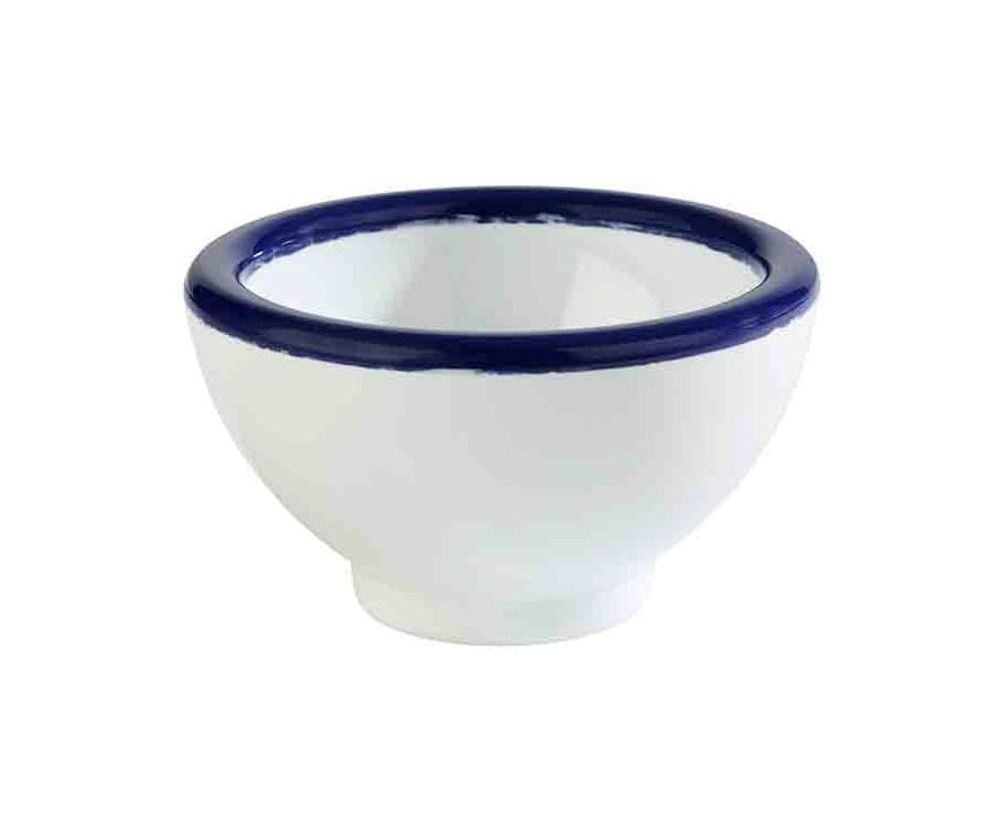 Schale PURE blauer Rand D:5,5cm H:4cm