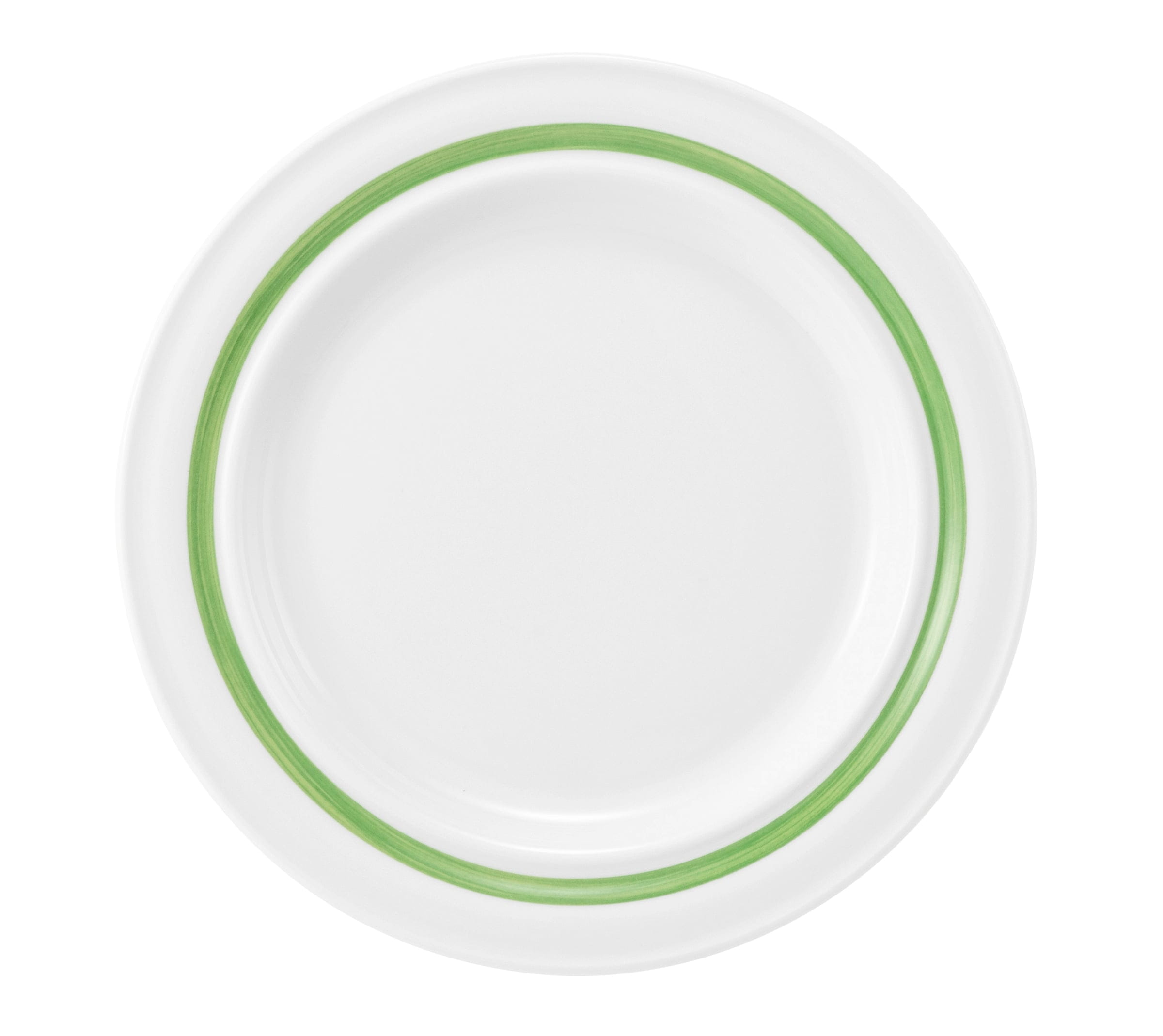 Teller rund flach 23cm Fahne COMMUNITY pinselband grün