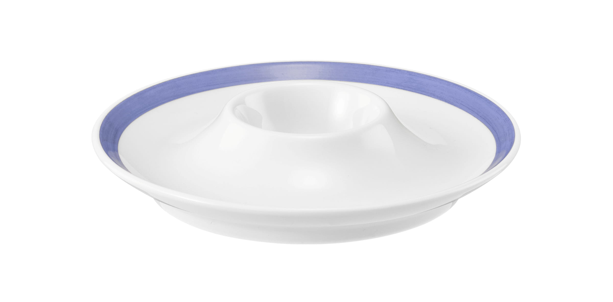 Eierbecher rund mit Ablage COMMUNITY pinselband blau
