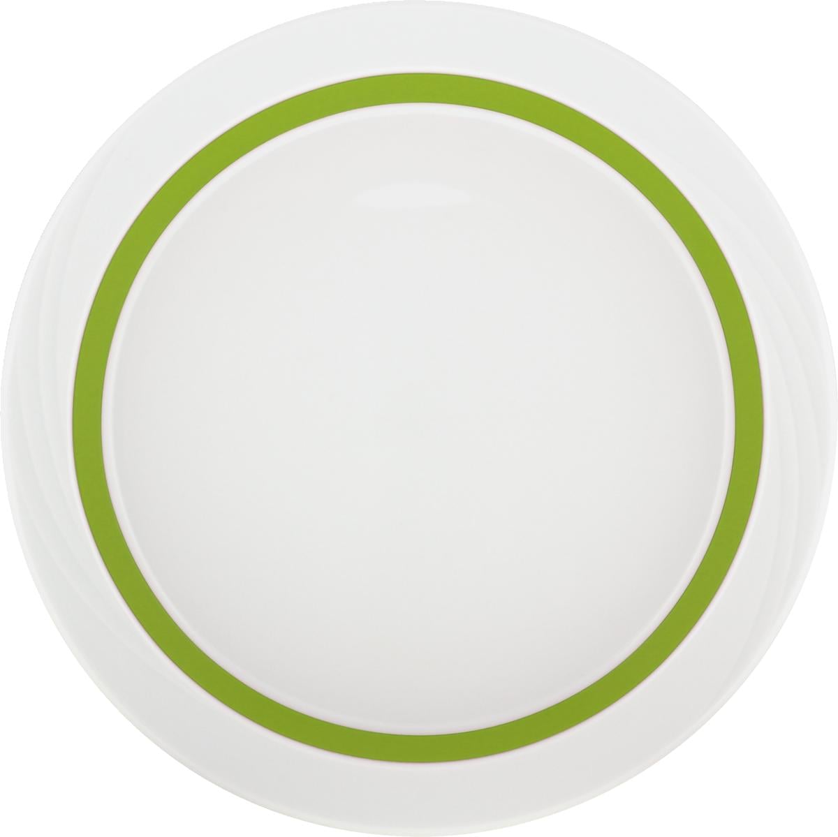Teller halbtief rund Relief 26cm DONNA SENIOR HELLGRÜN
