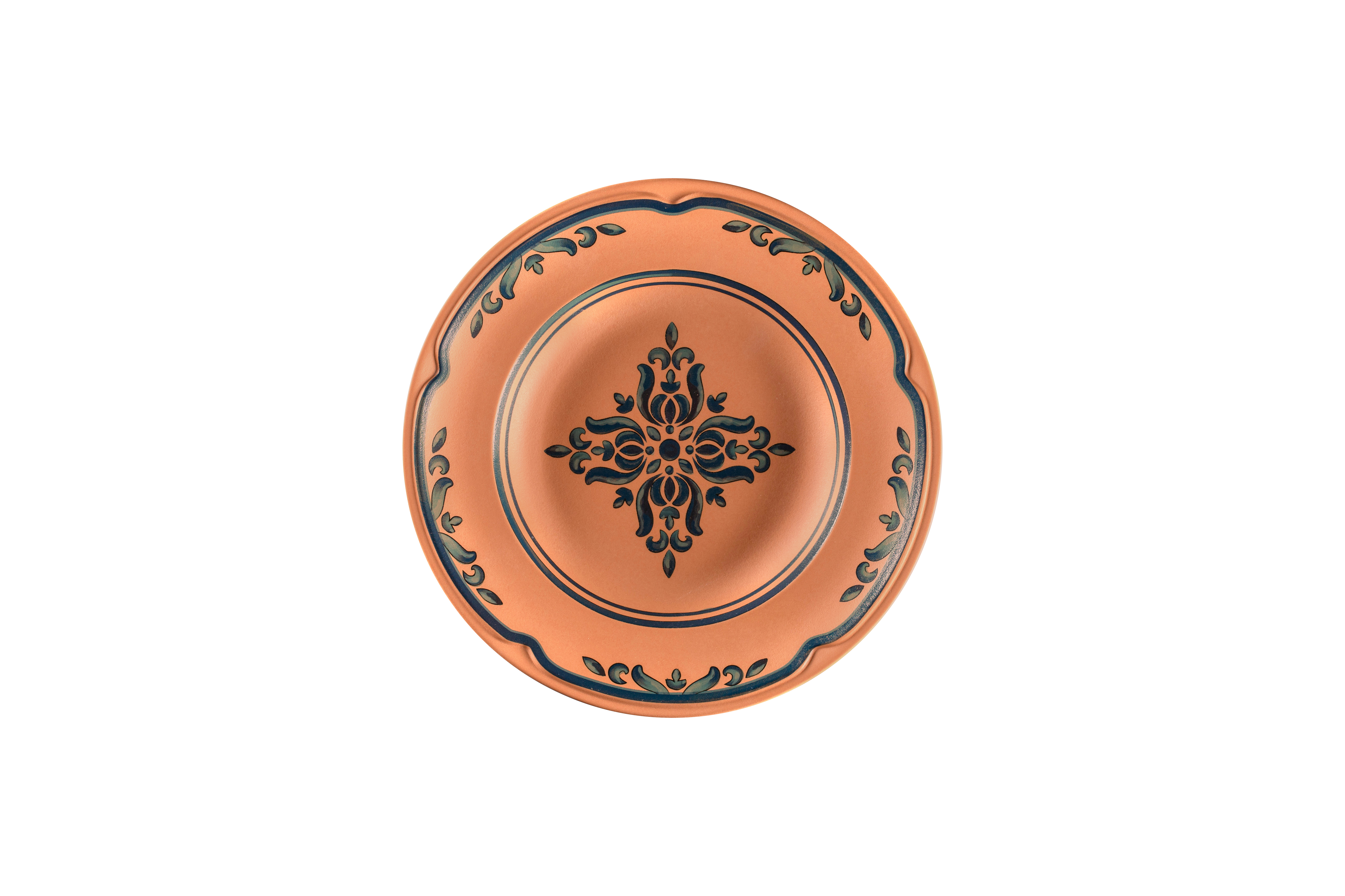 Teller tief Ø23,8cm H3,8cm 0,26L TERO OSTIA decorated terracotta