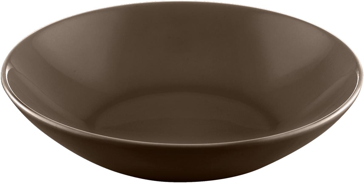 Teller tief rund coup 18cm SANDSTONE DARK BROWN UN