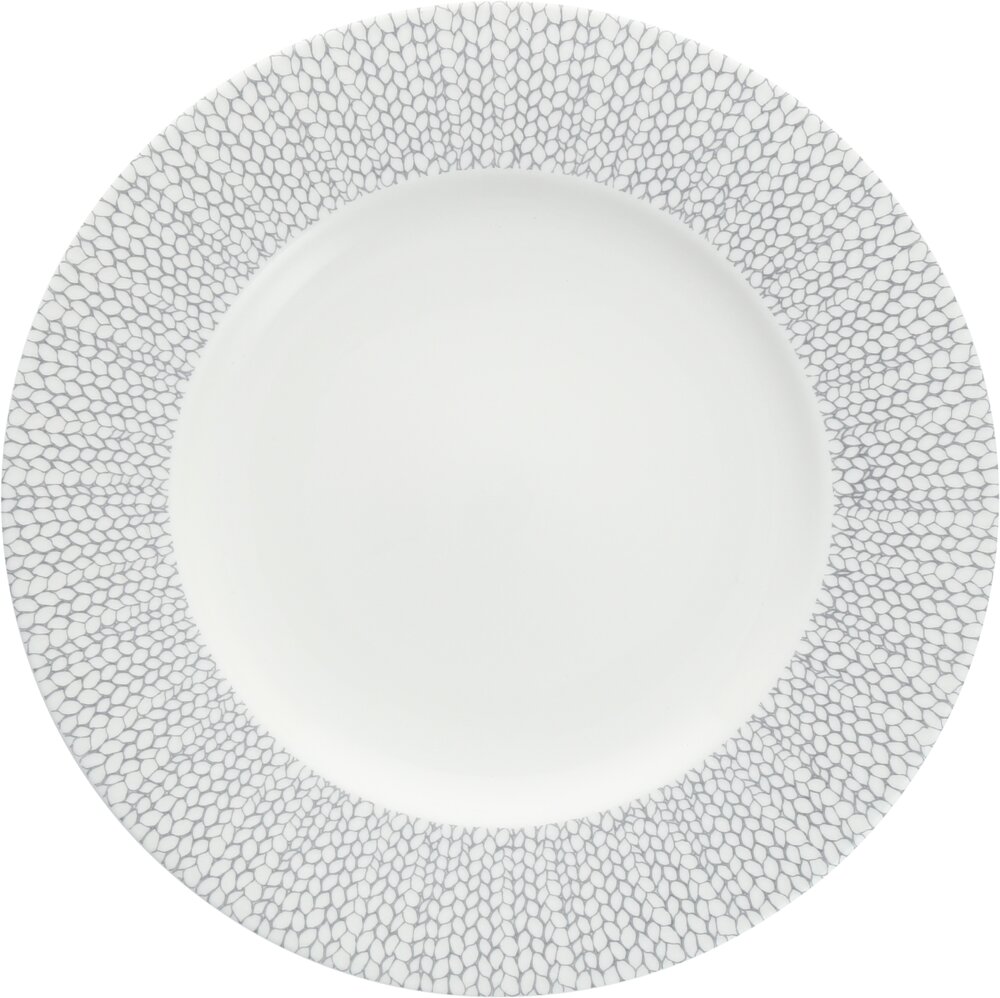 Teller flach Fahne 31cm AMANDA grau