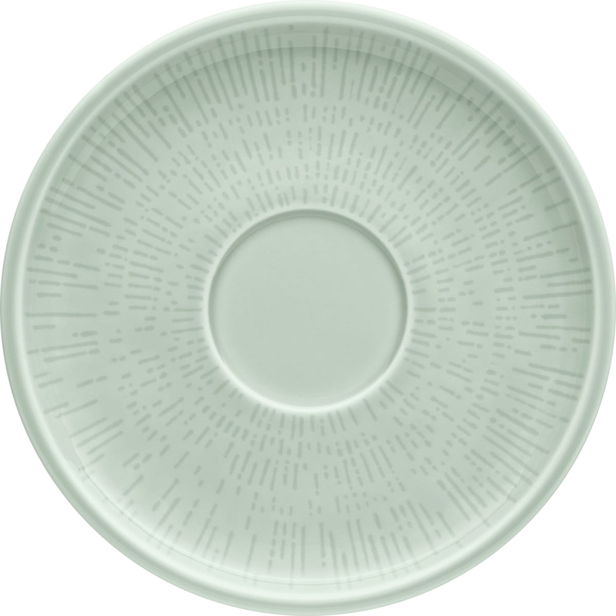 Kombi-Untertasse rund Struktur 17cm SHIRO GLAZE FROST