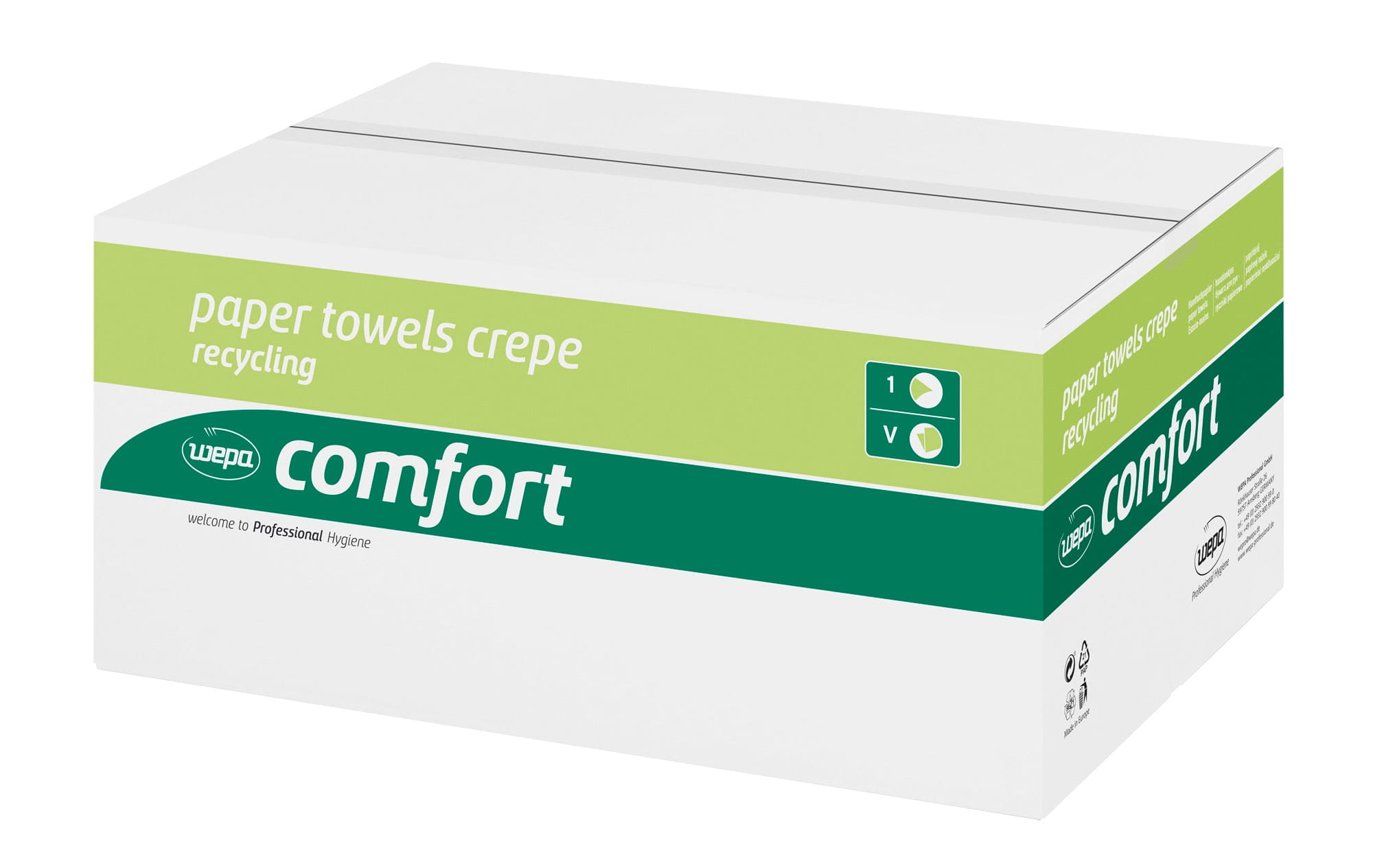 3200 Stück Handtuchpapier 2-lagig hochweiß