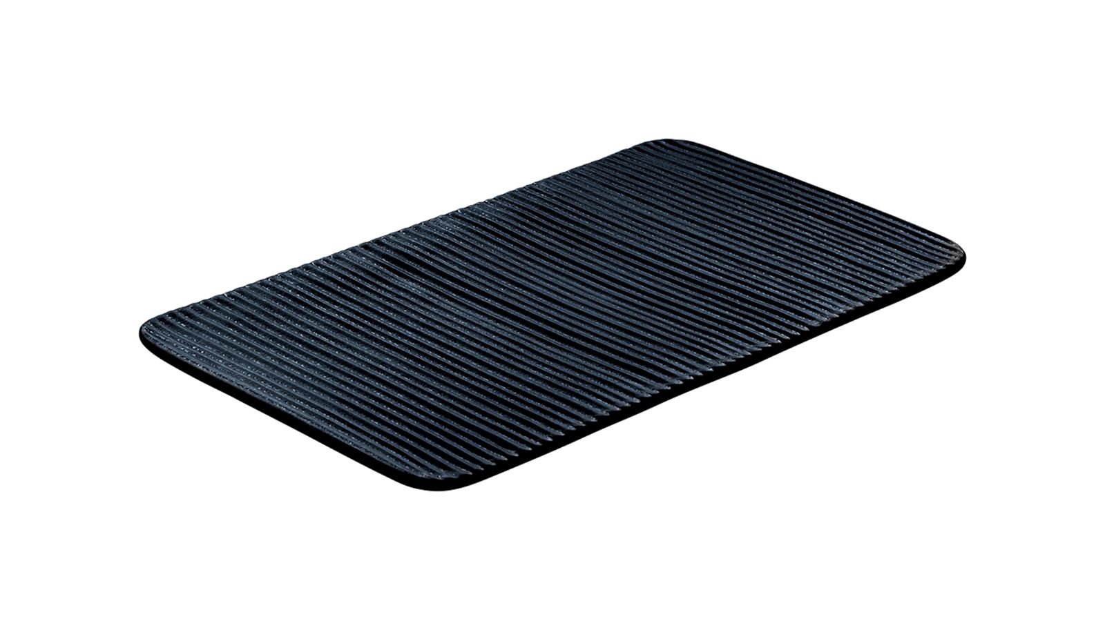 Platte eckig 30x18cm NARA RELIEF schwarz