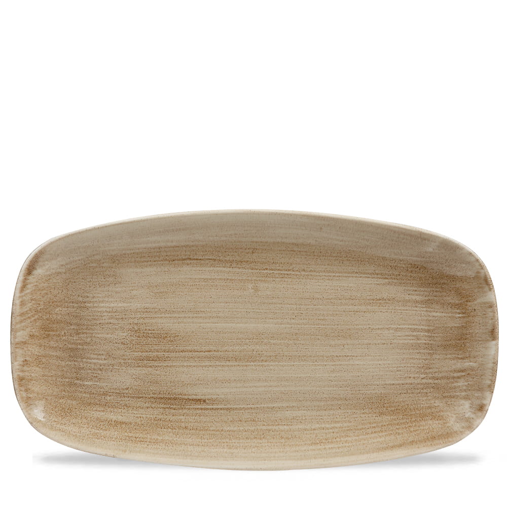 Platte eckig 35x19cm STONECAST PATINA antique taupe