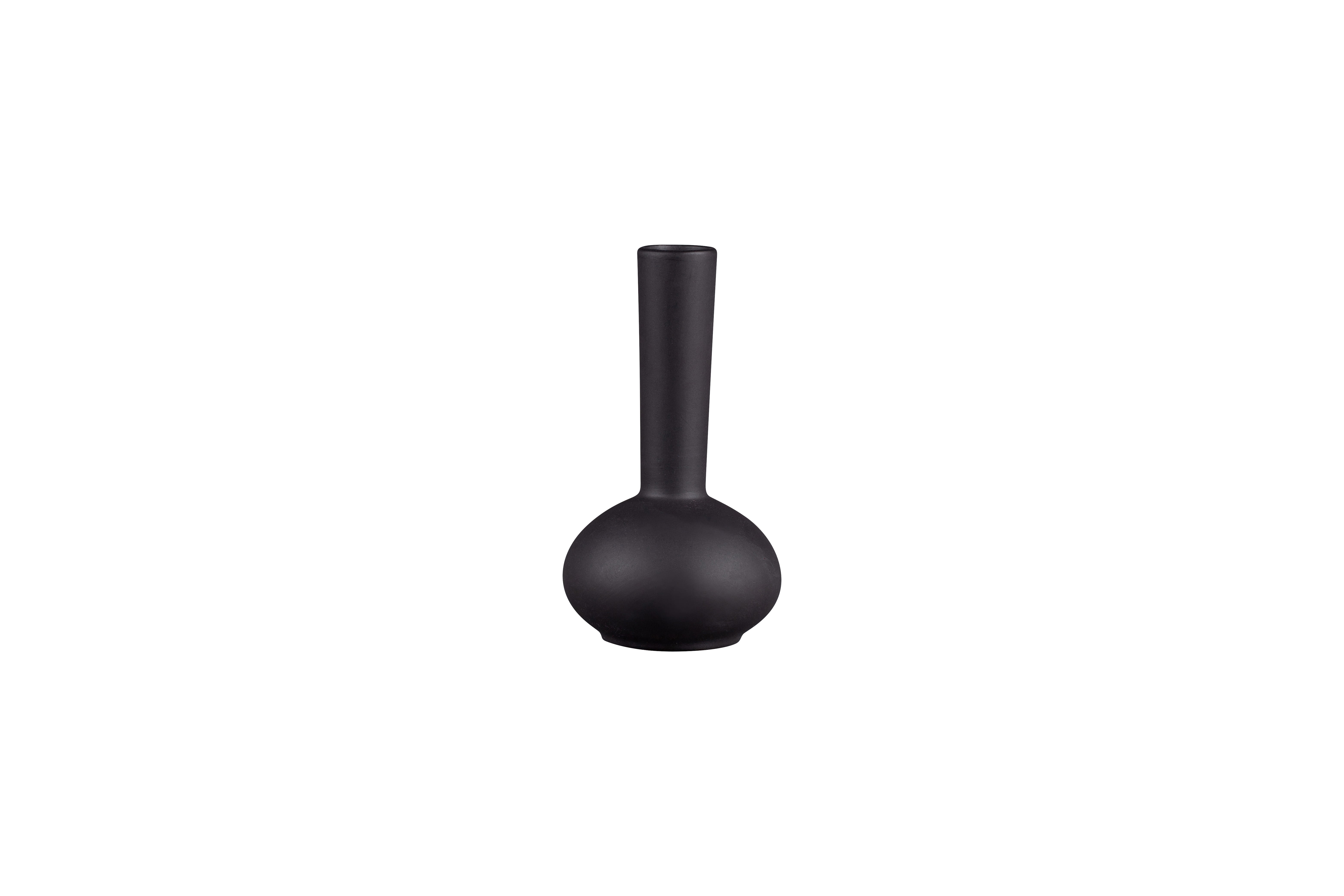 Vase Ø3cm x8,5x15,5cm 0,205L GHERA black mat
