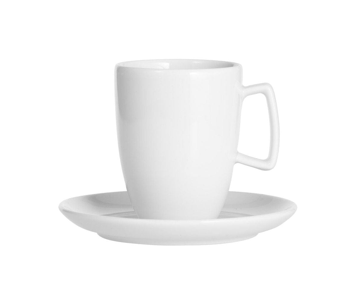 Kaffeetasse 0,25L mit Untertasse CREMA weiß