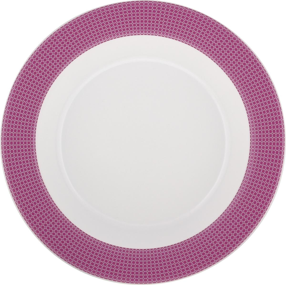 Spezialteller tief Fahne 23cm INVITA DIMENSION PUNKTE himbeerrot