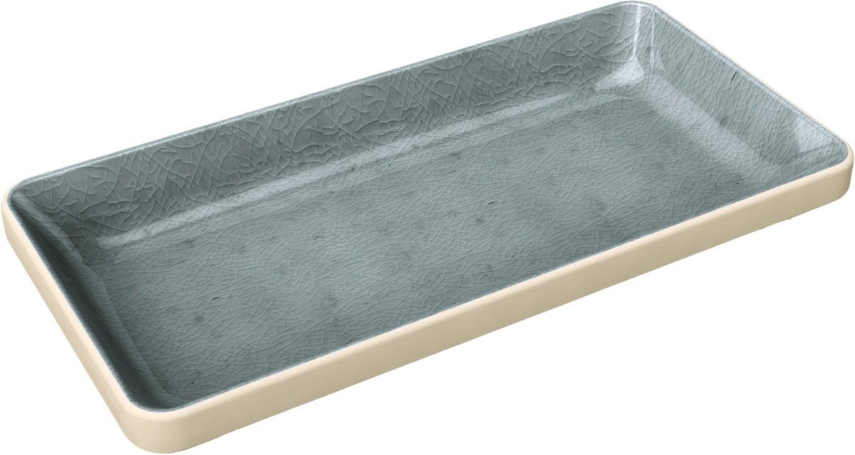 Schale rechteckig 18x9cm 0,18l NARA stapelbar grau