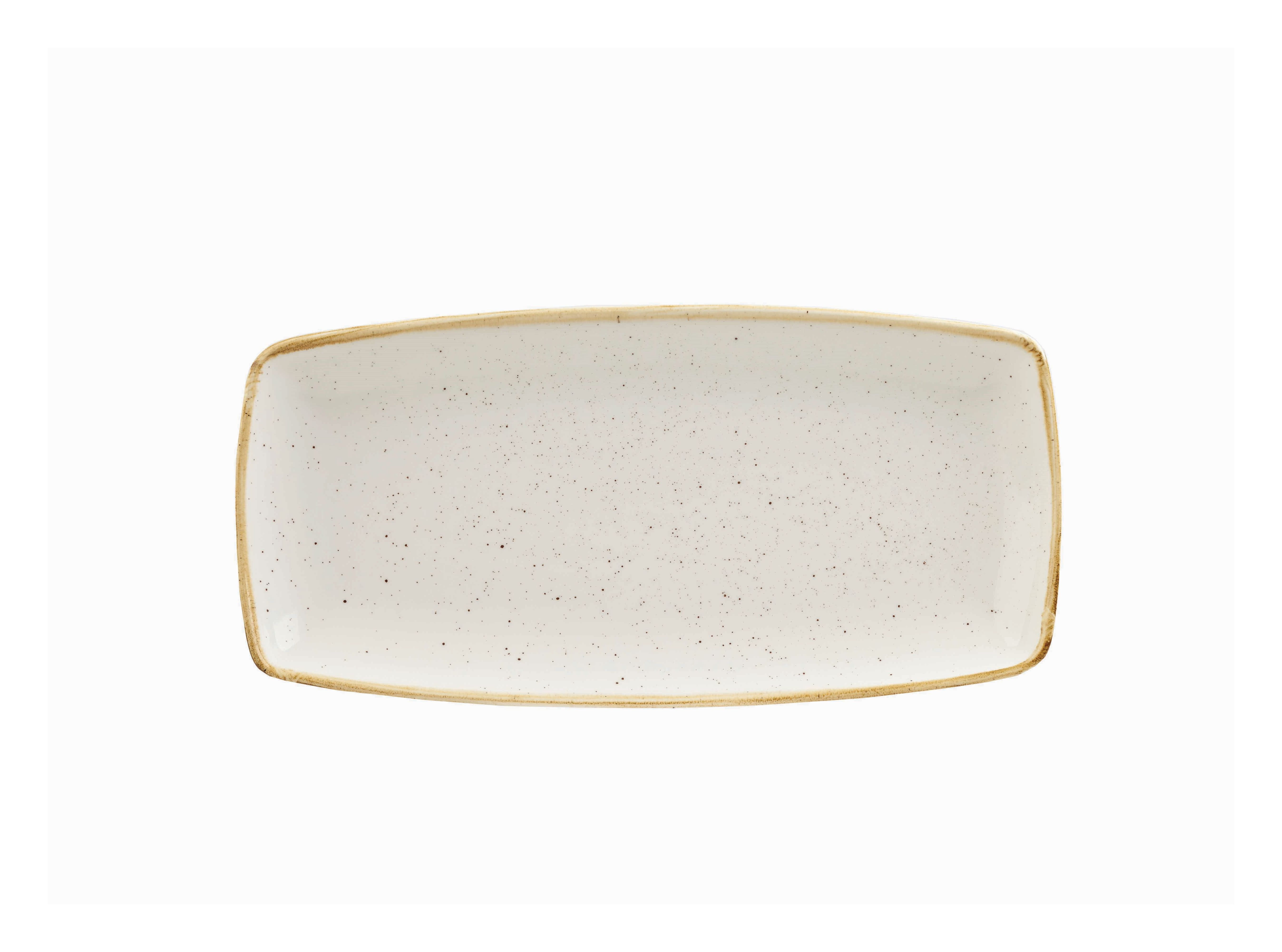 Platte eckig 29,5x15cm STONECAST barley white