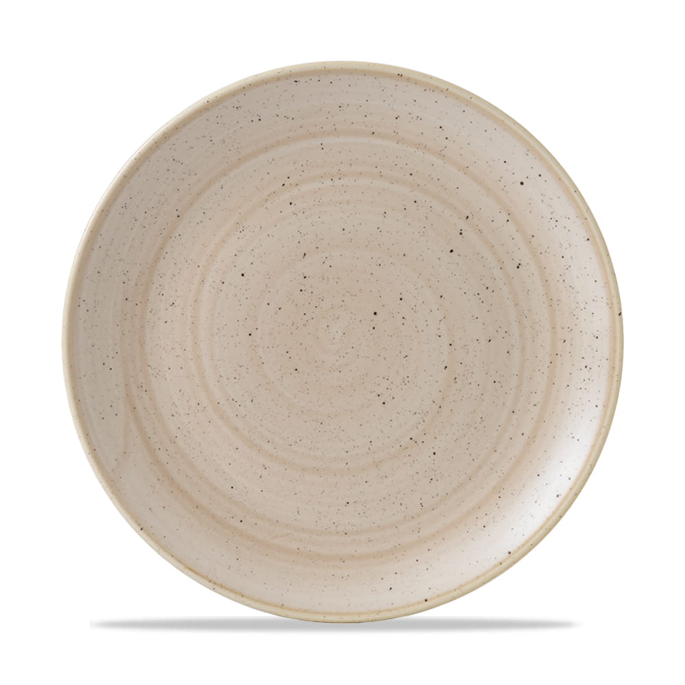 Teller flach coup 26cm STONECAST nutmeg cream