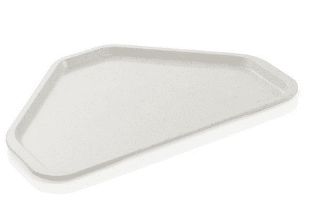 Trapeztablett 48x34cm granitgrau