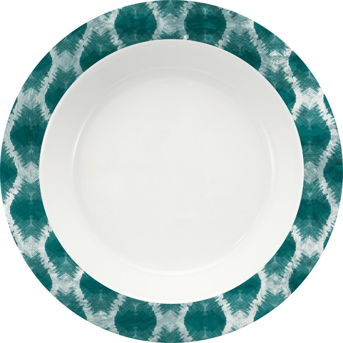 Spezialteller tief Fahne 23cm INVITA DIMENSION CALMERA petrol blue