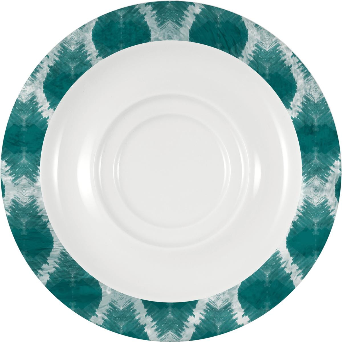 Spezialuntertasse mit Doppelspiegel 16cm INVITA DIMENSION CALMERA petrol blue