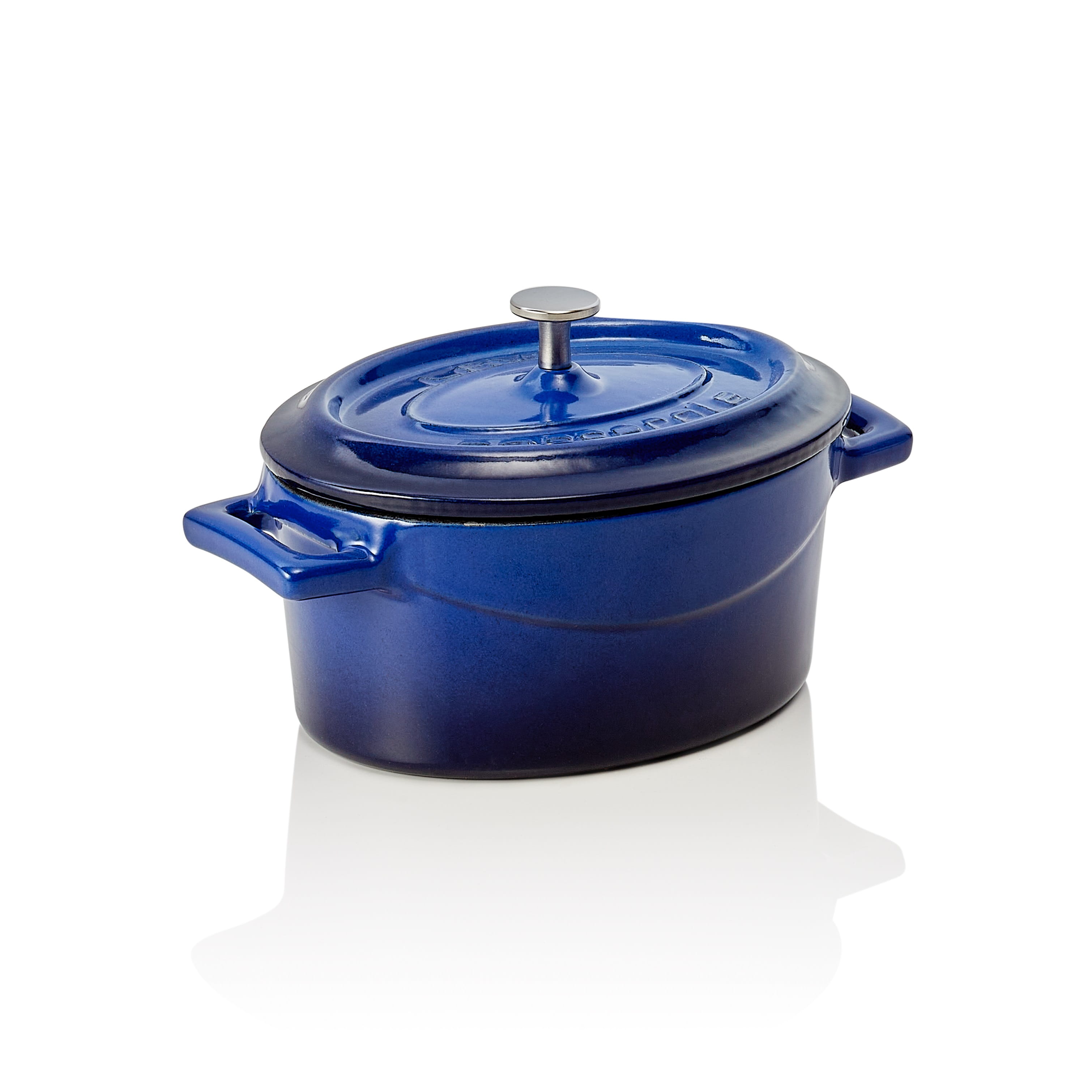 Cocottes oval 12,5x10x6cm LAVA blau