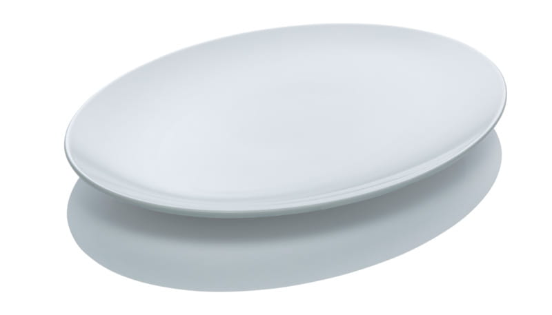 Platte oval coup 38x27cm BALANCE weiß