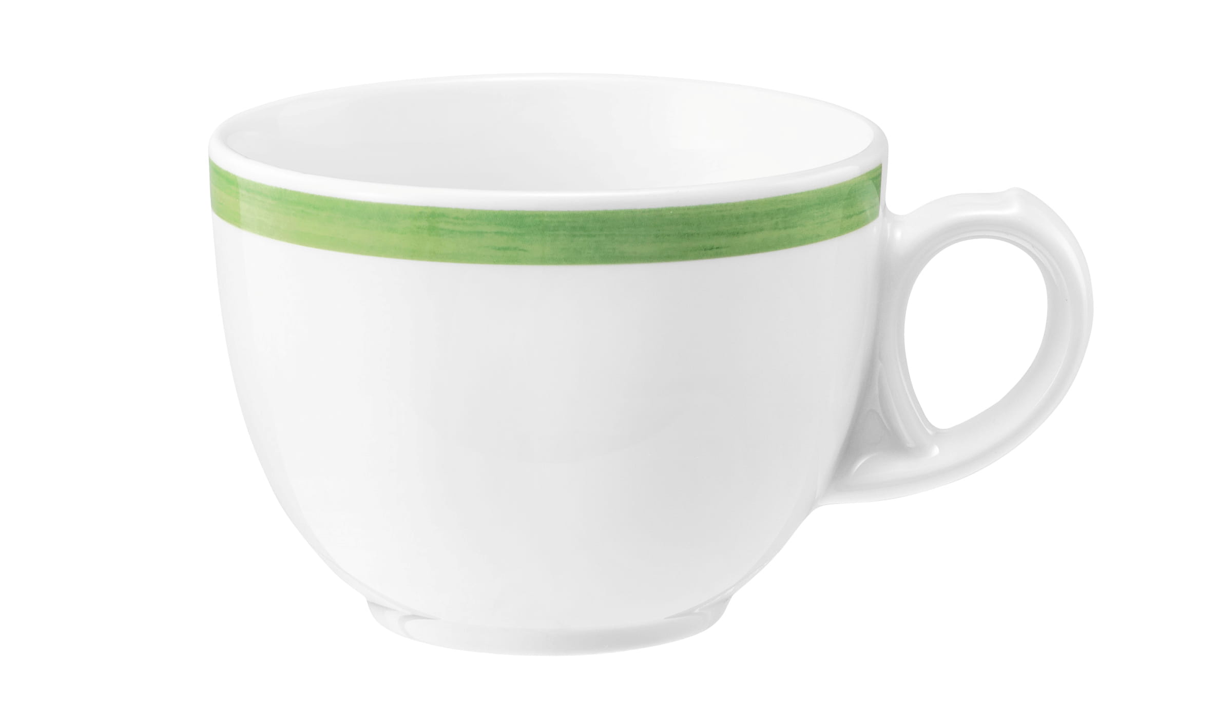 Kaffeetasse rund 0,22l Tulpe COMMUNITY pinselband grün