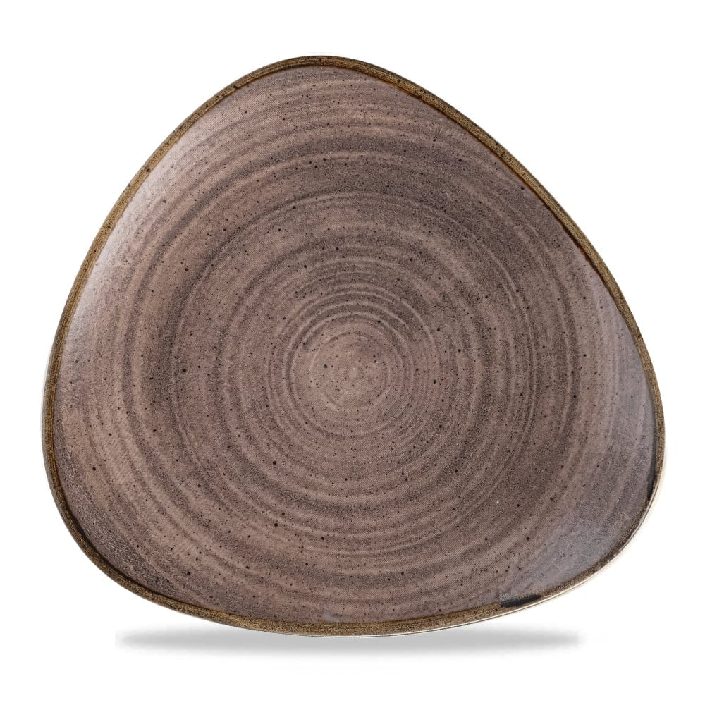 Teller dreieckig 26,5cm STONECAST RAW Brown