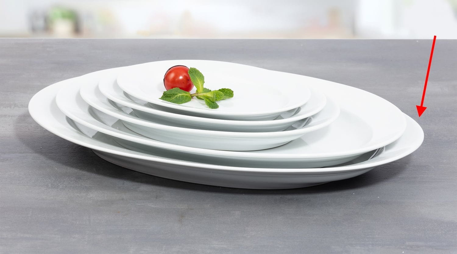 Platte oval 36x25cm ADRINA