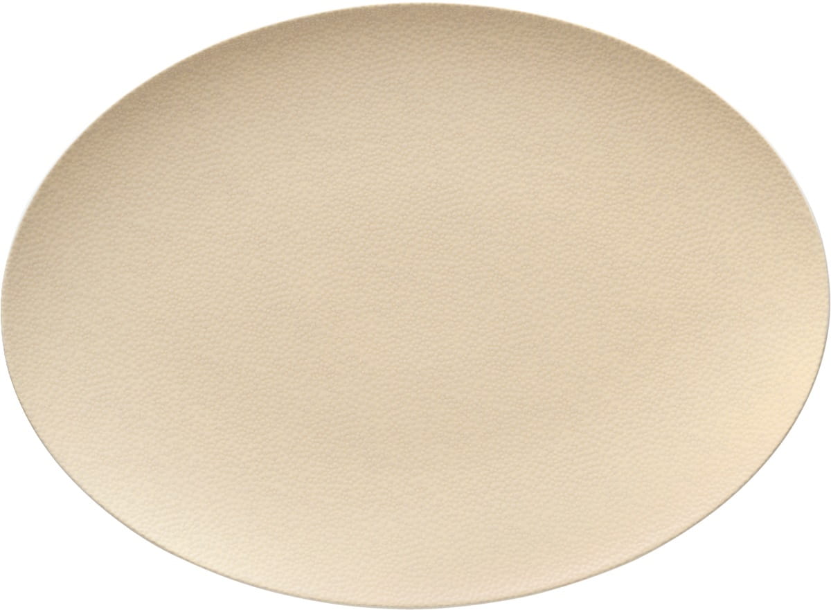 Platte oval coup 37x27cm PURITY PEARLS CHAMPAGNE