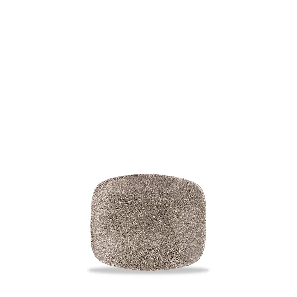 Platte Chefs eckig 15,4x12,6cm RAKU Quartz black