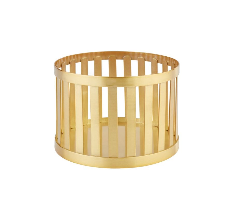 Buffetständer BASKETS schwarz D:15cm H:10,5cm gold-look