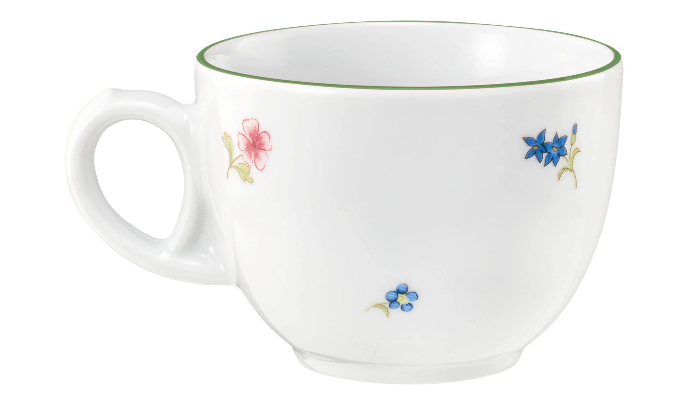 Kaffeetasse rund 0,22l Tulpe COMMUNITY streublume grüne linie