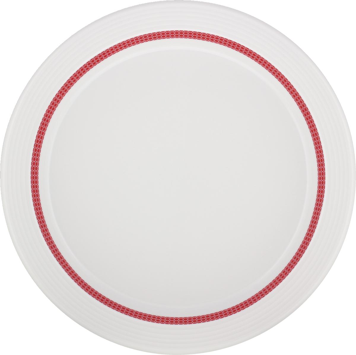 Spezialteller halbtief Fahne Relief 25cm INVITA DIALOG PUNKTE kirschrot