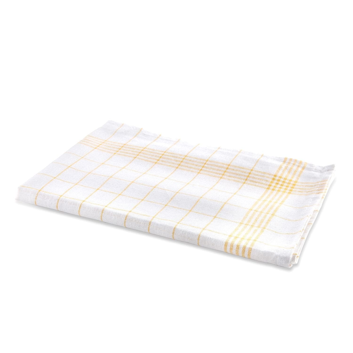 Geschirrtuch 50x70cm Halbleinen KARO gelb