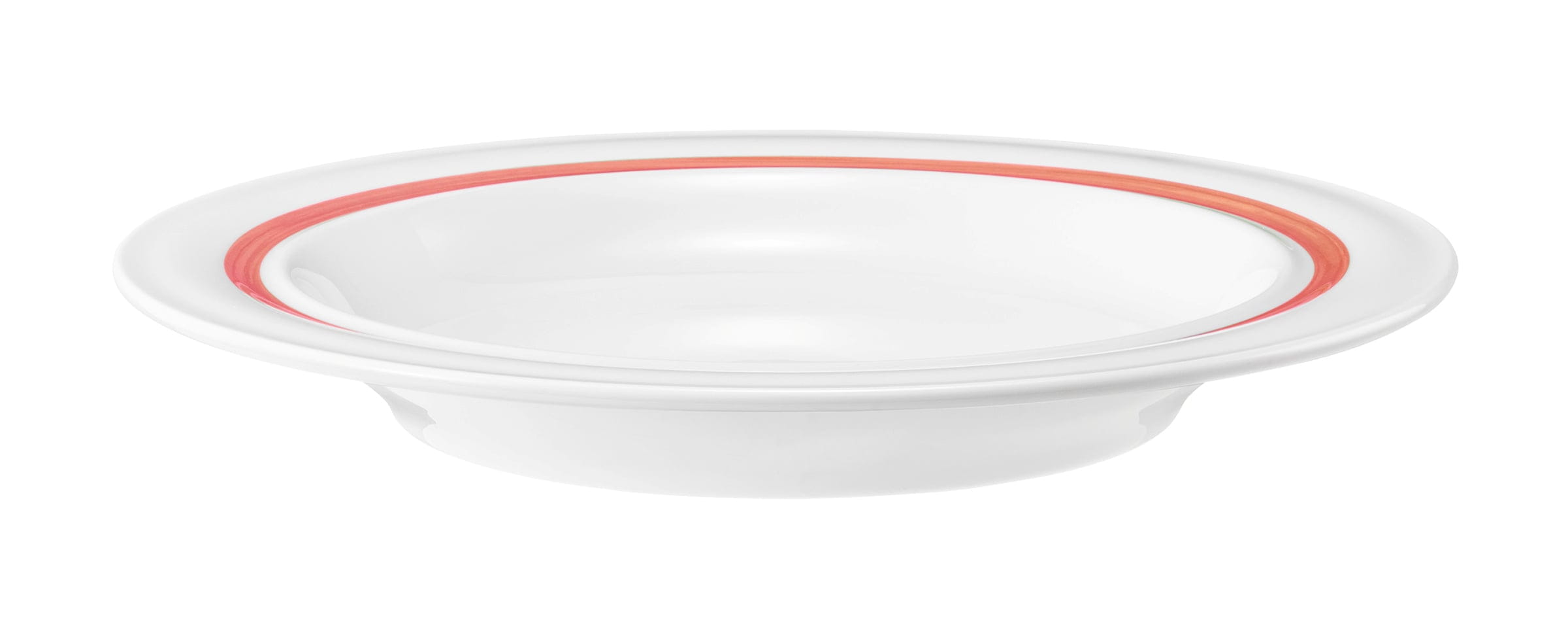 Teller rund halbtief 25,5cm COMMUNITY pinselband rot