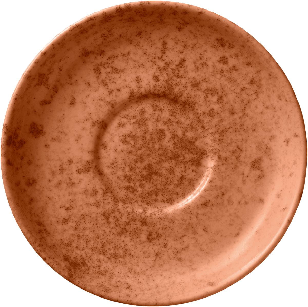 Kombi-Untertasse rund 16cm SANDSTONE ORANGE