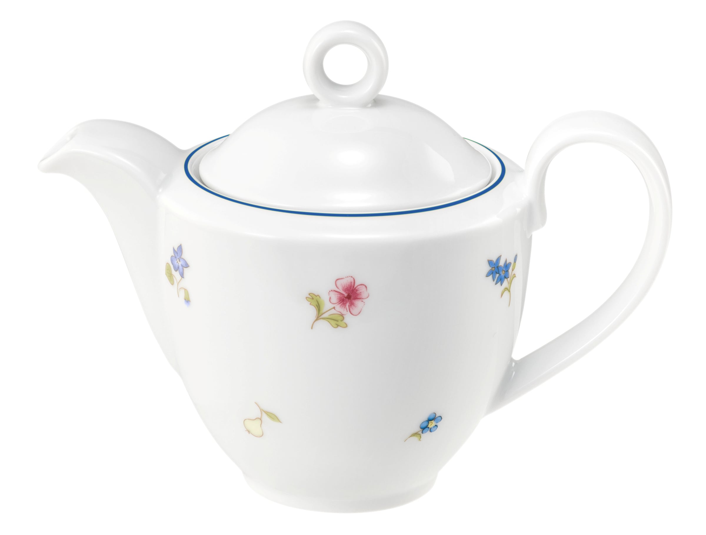 Kaffeekanne rund 1 0,38l COMMUNITY streublume blaue linie