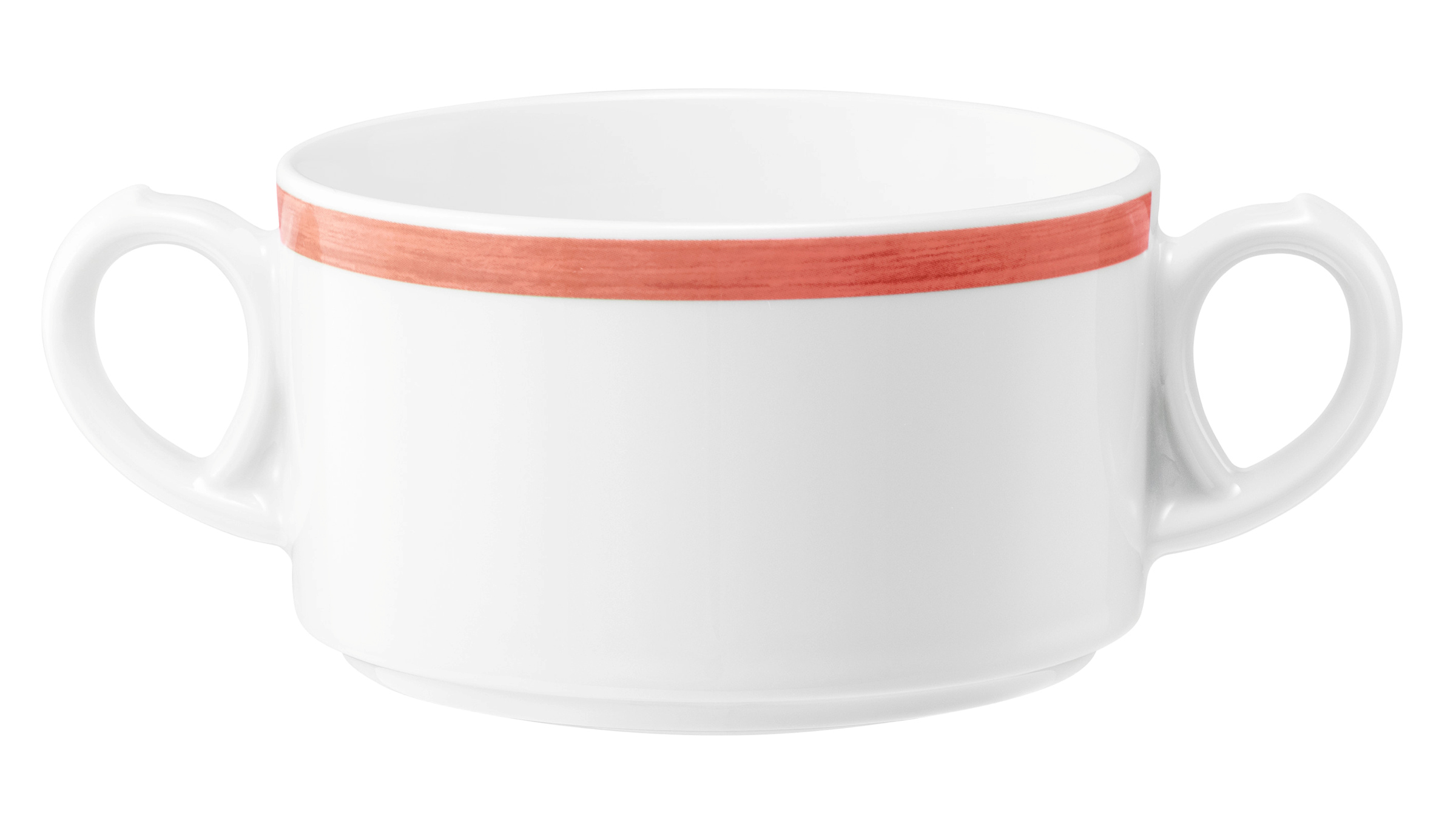 Suppentasse rund 0,3l COMMUNITY pinselband rot