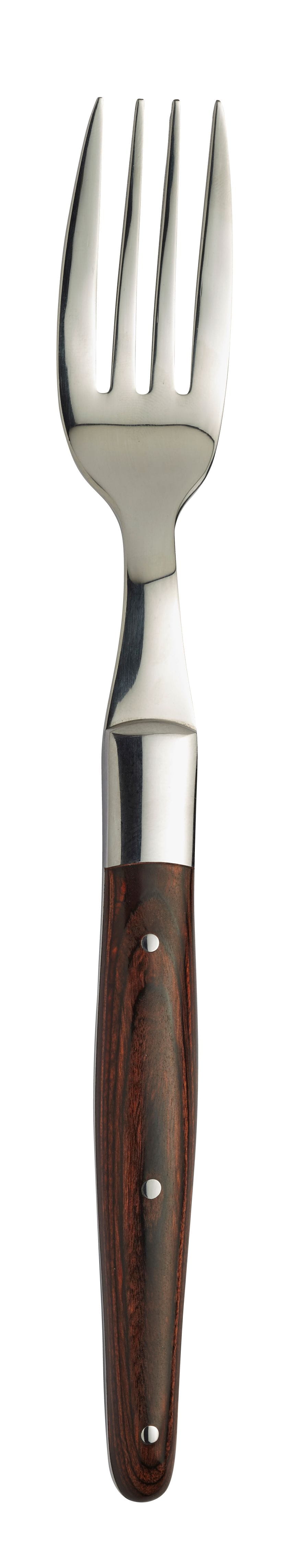 Steakgabel BBQ mit Pakka Holzgriff