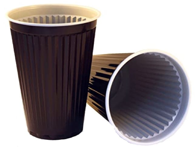 100 Stück Thermobecher 0,18Ltr. braun/weiß