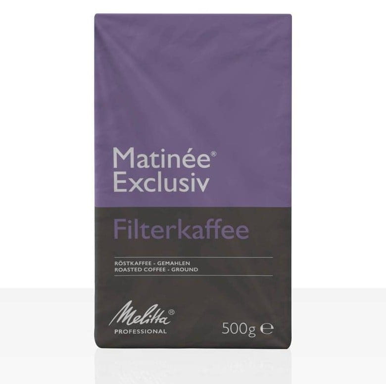 Melitta Kaffee MATINEE, 500g gemahlen. In Gastronomiequalität. 40% Arabica / 60% Robusta